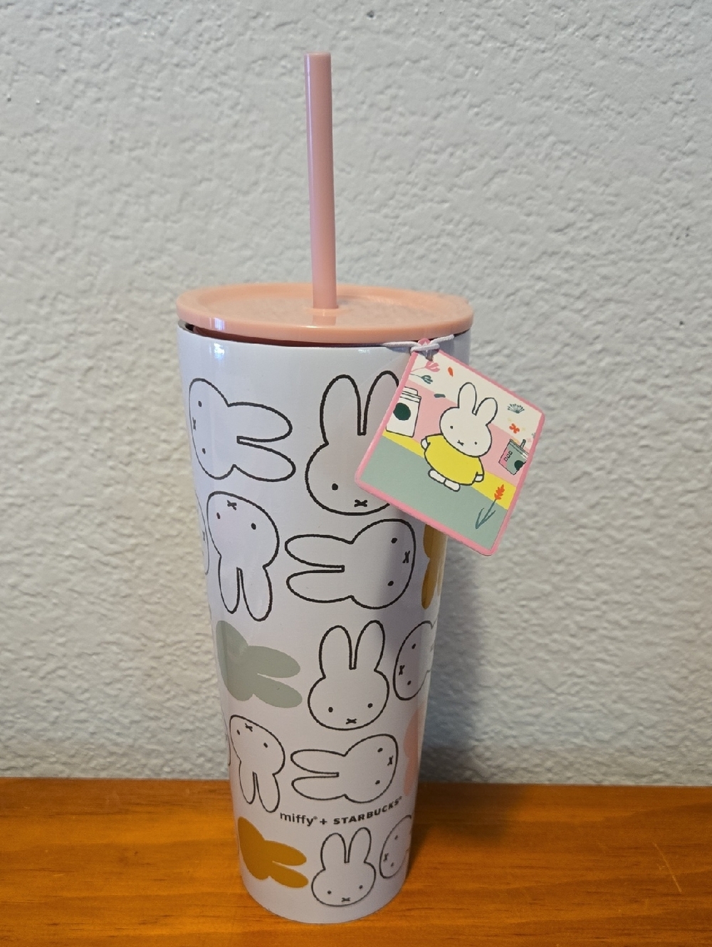 Miffy + Starbucks Stainless Steal Tumbler NWT 26 Oz